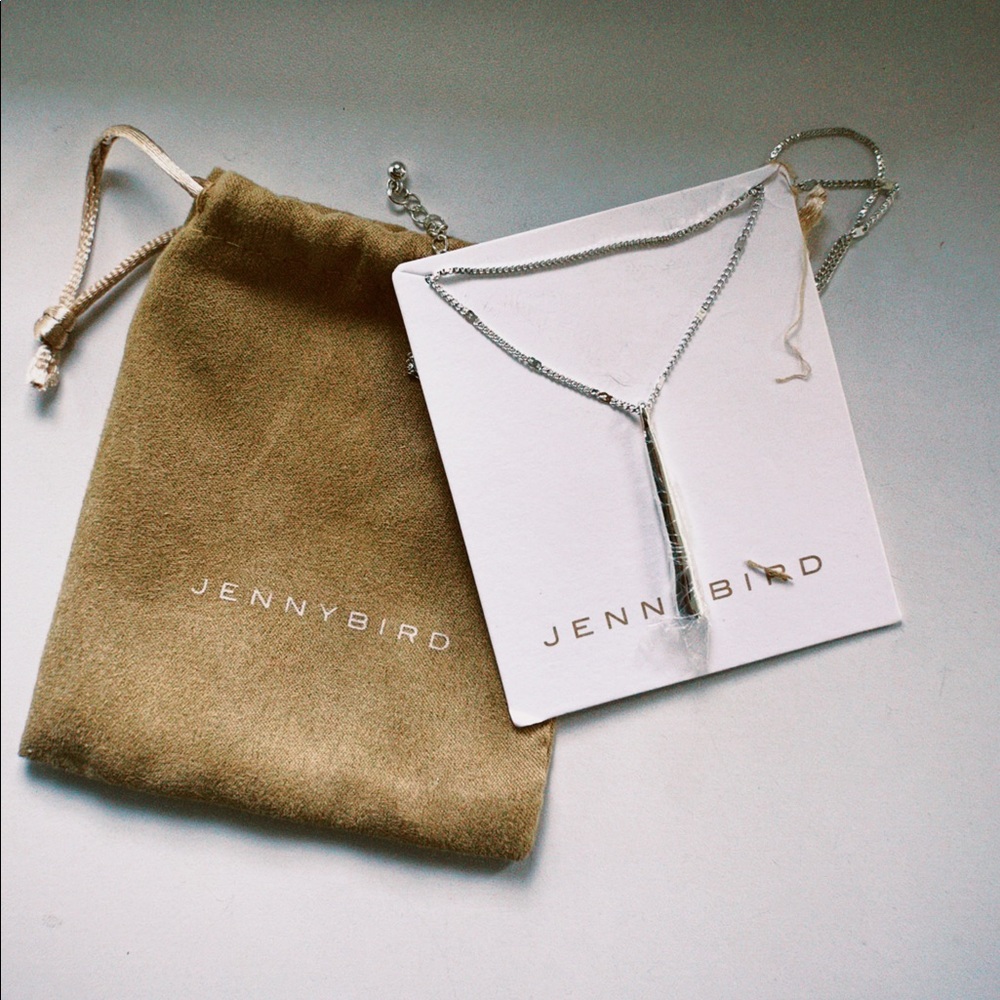 Leana Pendant Necklace JENNYBIRD Silver Dipped Plating